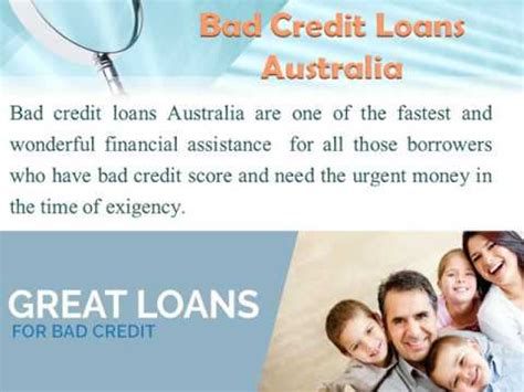 Small Bad Credit Loans Australia